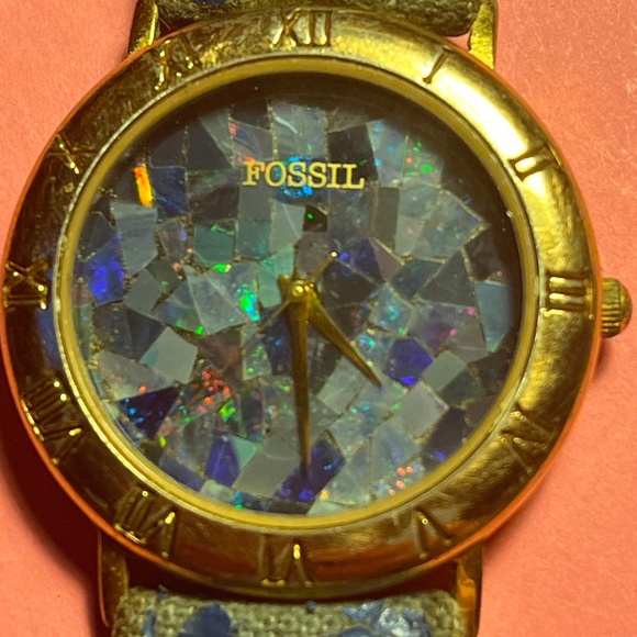 1994 FOSSIL RARE SHATTERED ABALONE WATCH SC-5489 - Picture 8 of 8